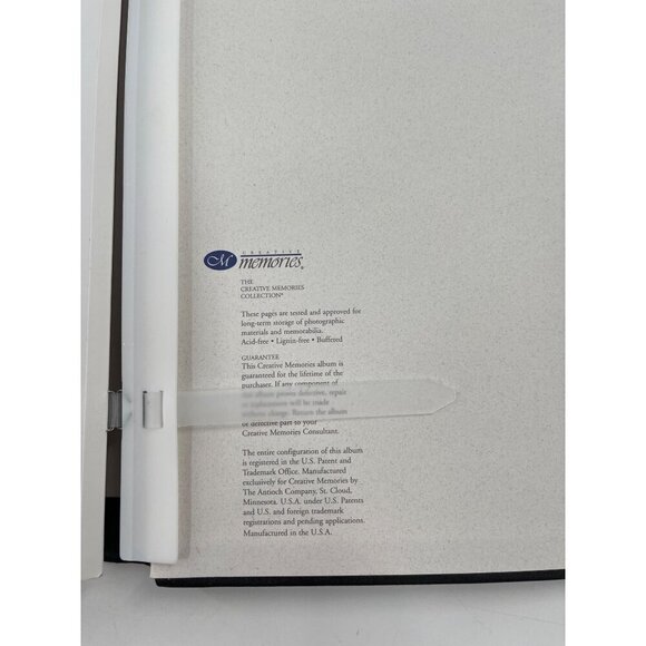 Creative Memories Denim Black Album Scrapbook 12" x 12" Flex Hinge 15 Pages - Picture 6 of 8